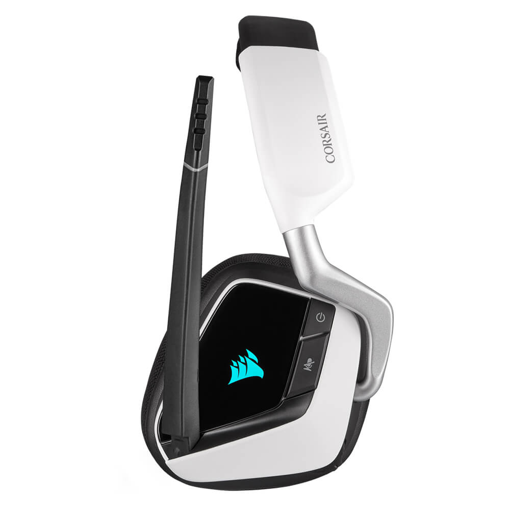 Diadema Gamer Inalambrica Corsair Void RGB Elite Wireless 7.1 Canales, White, PC, Iluminación RGB iCue, CA-9011202-NA - Image 3