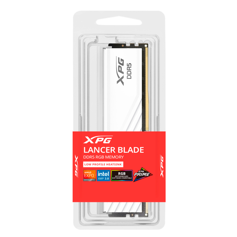 Memoria RAM XPG Lancer Blade RGB DDR5, 6000MHz, 2x24GB, ECC, CL30, XMP, Blanco, AX5U6000C3024G-DTLABRWH XMP/EXPO incompatible con Ryzen 8000 series /MAX. 1 X CLIENTE - Image 4