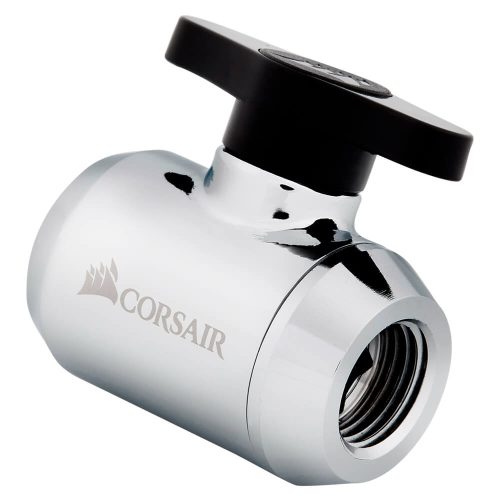 Válvula de bola Corsair Hydro X Series XF, Cromo, CX-9055020-WW