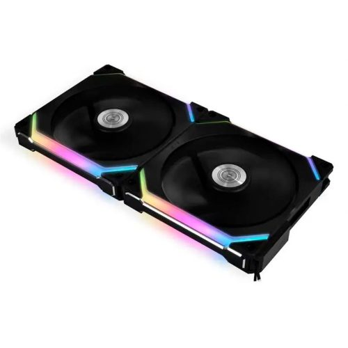 Fan pack para Gabinete - Lian Li Unifan Black, 140mmx2, UF-SL140-2B