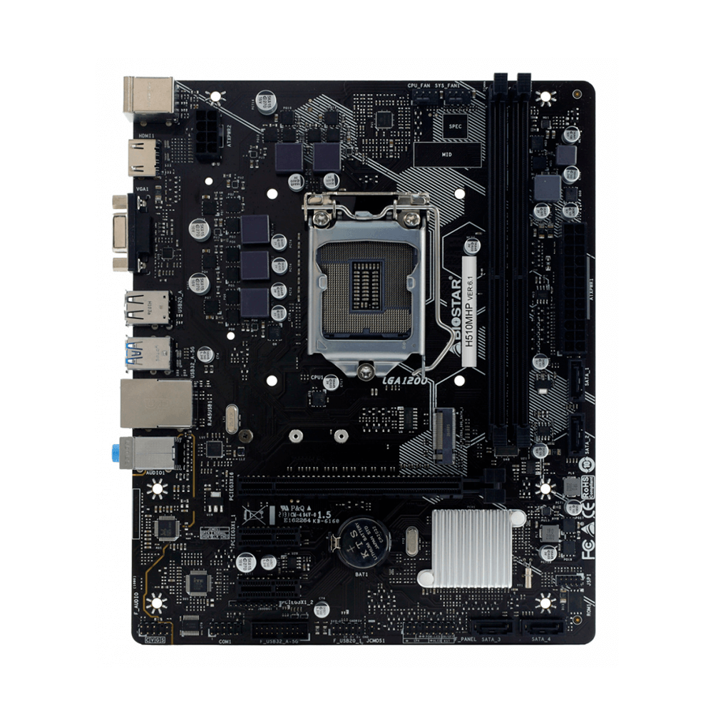Tarjeta Madre Biostar Micro-ATX H510MHP 2.0, Socket LGA1200, Intel H510, HDMI, Soporte 64GB DDR4, H510MHP 2.0 - Image 2