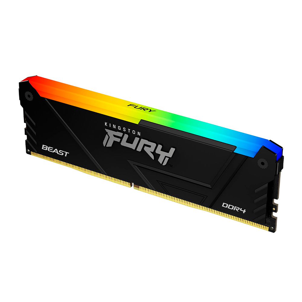 Memoria RAM Kingston FURY Beast RGB DDR4, 8GB, 3200MT/s, Non-ECC, XMP, KF432C16BB2A/8 /MAX. 1 X CLIENTE - Image 2