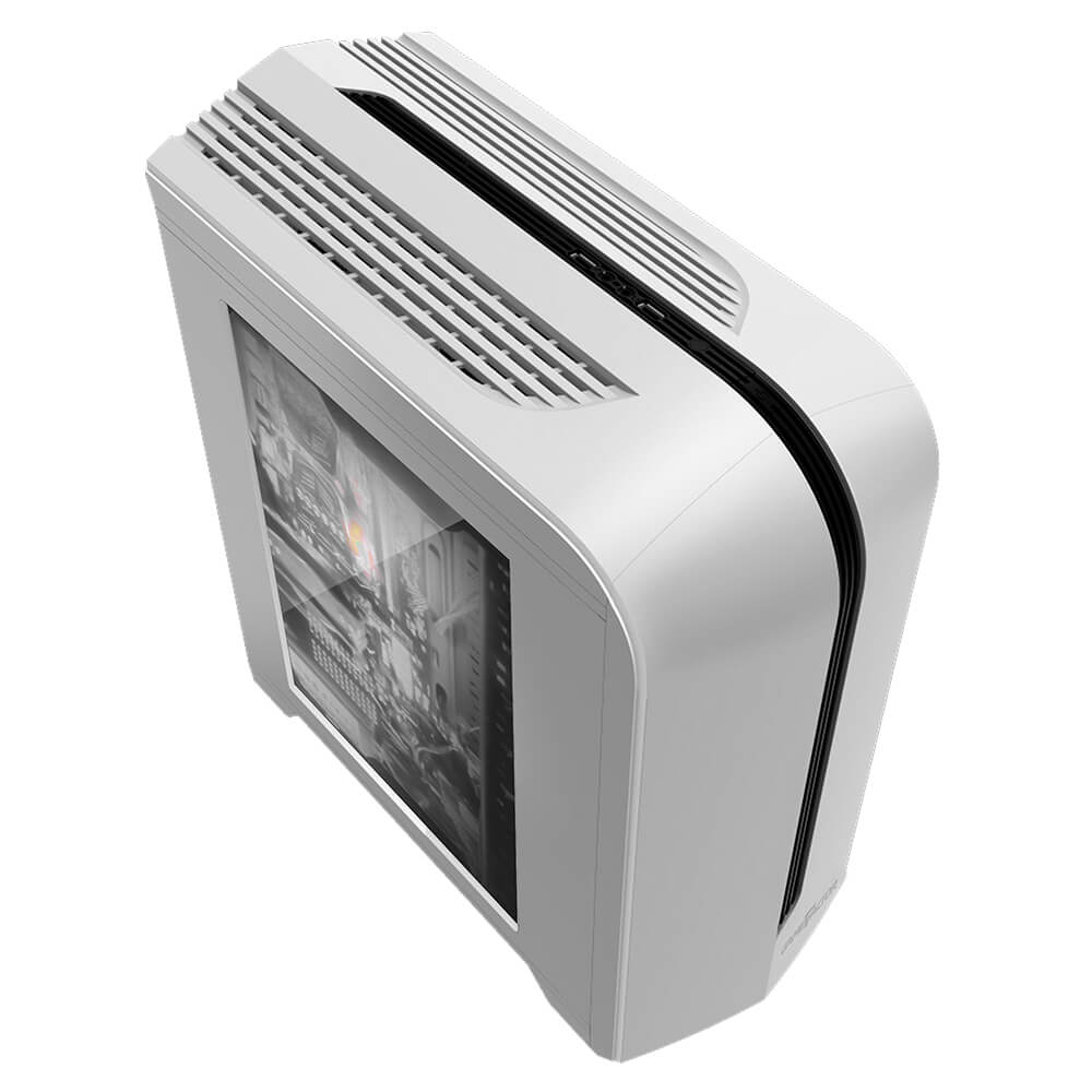 Gabinete Game Factor CSG500 White, Micro ATX, Ventana Acrílico
