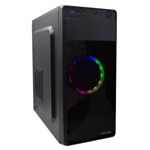 Gabinete Evotec EV-1008 RGB, 1 Ventilador CEPHEUS RGB, ATX, Micro ATX, Mini ITX, USB 3.0