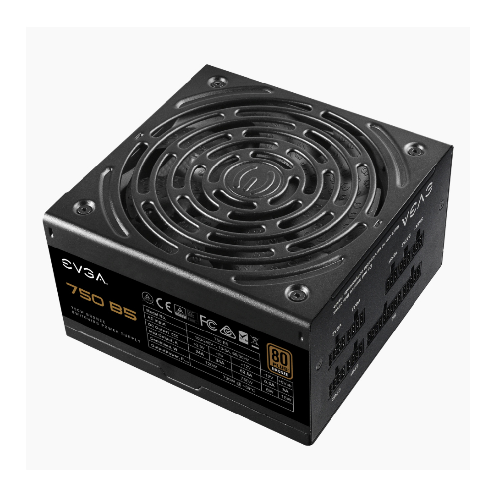 Fuente de poder 750 B5 EVGA, Certificación 80+ Bronze, Full Modular, 220-B5-0750-V1 - Image 4