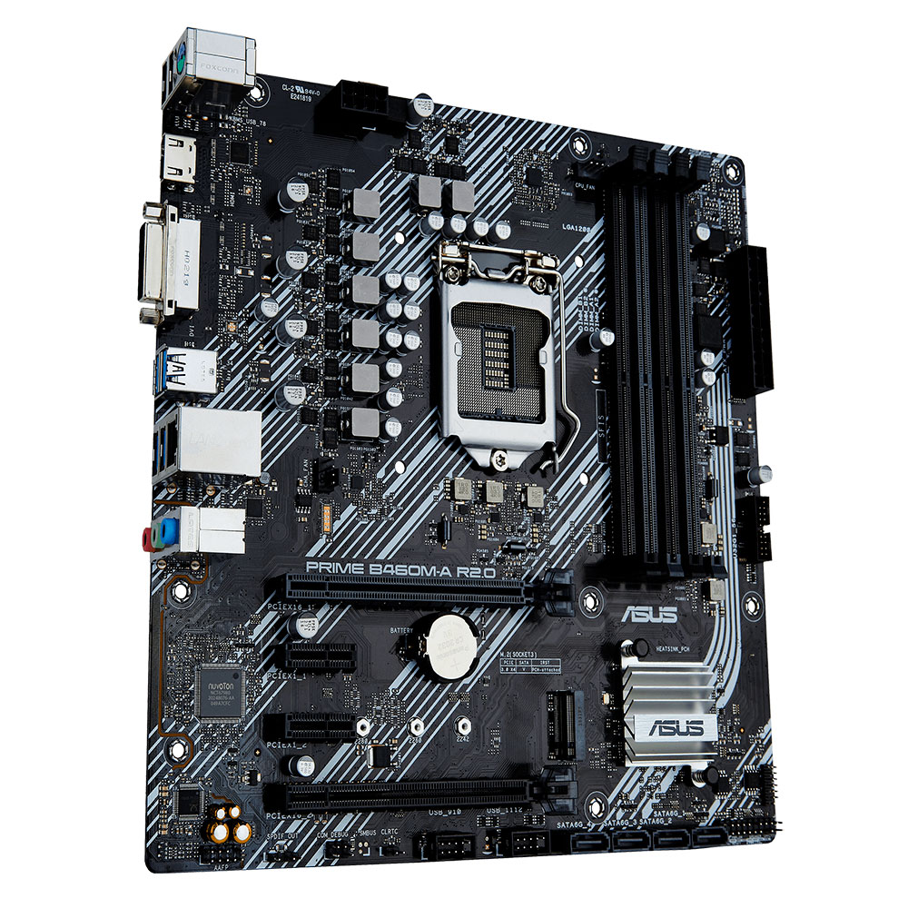 Tarjeta Madre Asus PRIME B460M-A R2.0 Socket LGA1200 Intel B460 Micro ATX, DDR4, Intel Core 10th Generación