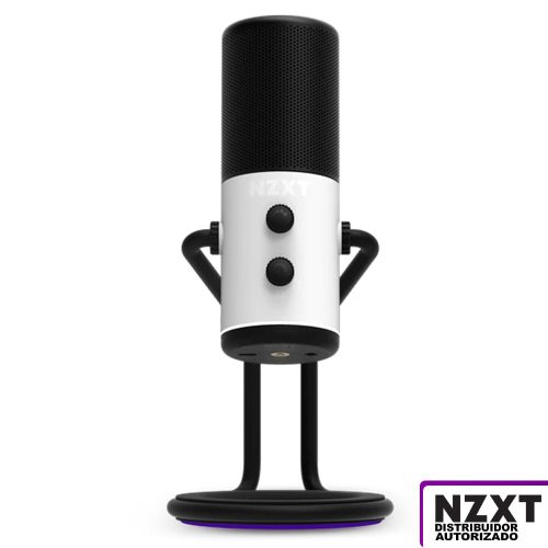 Microfono Profesional para Streaming Calidad Estudio, NZXT Capsule White/ AP-WUMIC-W1