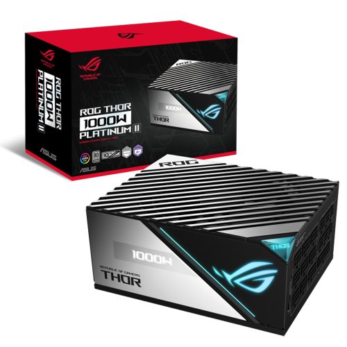 Fuente de poder Asus ROG THOR 1000W Platinum II, 80 Plus Platinum Full Modular, ROG-THOR-1000P2-GAMING