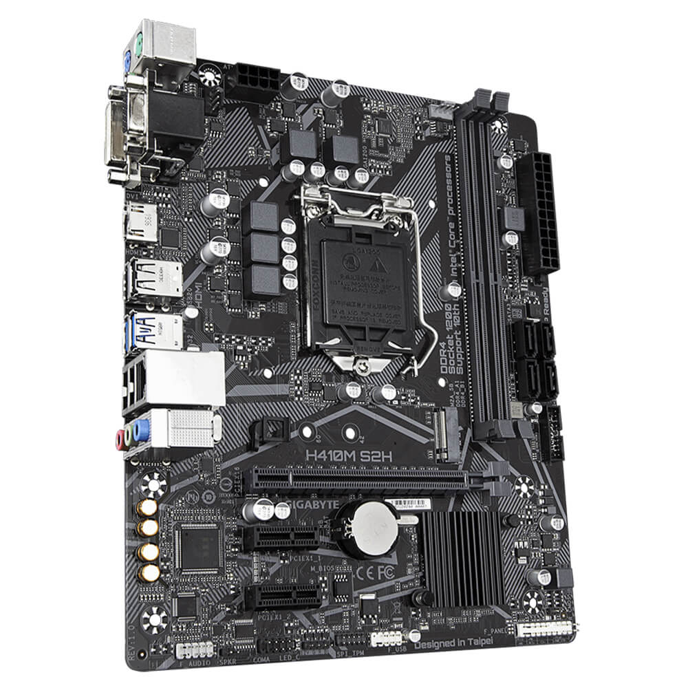 Tarjeta Madre Gigabyte H410M S2H V3 Socket LGA1200 Intel H410 Micro-ATX, DDR4, Intel Core 10th Generación - Image 3