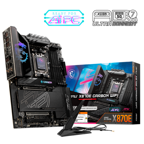Tarjeta Madre MSI ATX MPG X870E CARBON WIFI, AM5, HDMI, Up To 256GB DDR5, MPG X870E CARBON WIFI
