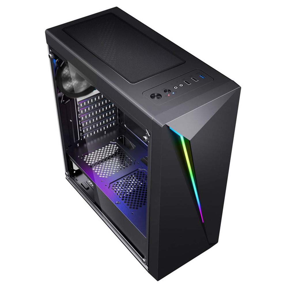 Gabinete Jaguar Warrior Flash RGB, Ventana lateral, ATX, Micro ATX, Mini ITX, USB 3.0, CGFLASHJGW - Image 2