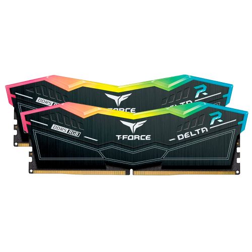 MEMORIA RAM TEAMGROUP T FORCE DELTA RGB 32GB (16GBx2) DDR5 6400 MHZ PC5 51200 NEGRO, FF3D532G6400HC40BDC01 /MAX. 1 X CLIENTE