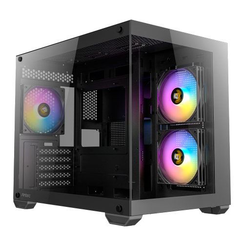 Gabinete Antec CX600M, Mini-Tower, Micro-ATX/ITX, USB 2.0/3.0, Incluye 3 Ventiladores, Sin Fuente, Black, CX600M ARGB_B
