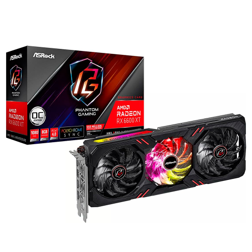 Tarjeta de Video AMD Radeon RX 6600 XT ASRock Phantom Gaming, 8GB GDDR6, 1xHDMI, 3xDisplayPort, PCI Express 4.0., RX6600XT PGD 8GO