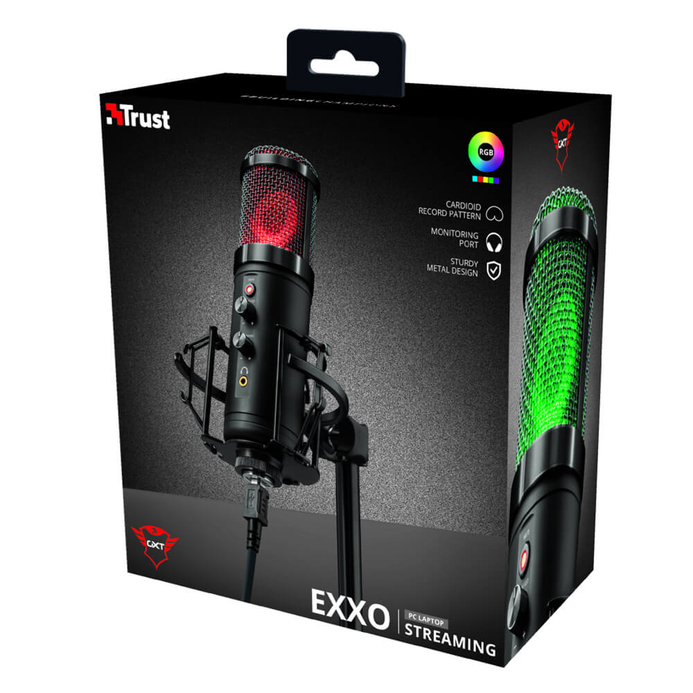 Micrófono Profesional para Gaming, Trust Gaming GXT 256 EXXO STREAMING, Conectividad USB, Base aislante y trípode incluidos / - Image 7