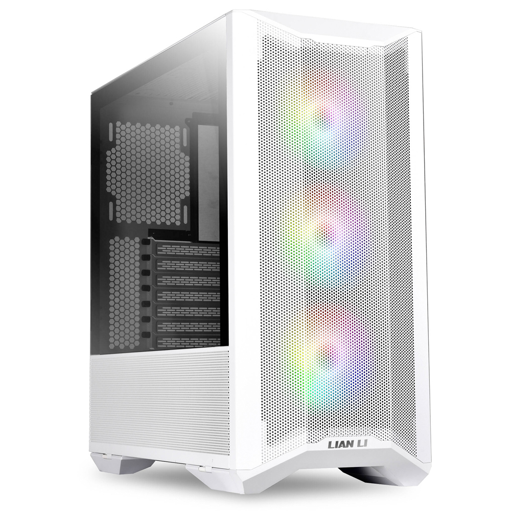 Gabinete Lian Li LANCOOL II Mesh RGB White, LED RGB, ATX, Cristal Templado, LAN2MRW