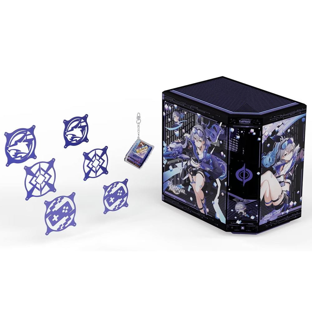 Gabinete HYTE Y70 SILVER WOLF, EDICIÓN ESPECIAL Honkai: Star Rail Limited Edition, Dual Chamber, ATX, Luxury PCIE 4.0 Riser Cable, EXCLUSIVO, Incluye Bundle y Accesorios, CS-HYTE-SW-Y70-EB - Image 2