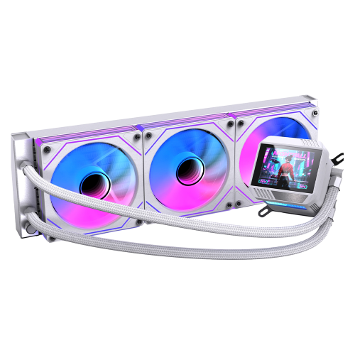 Enfriamiento Líquido NACEB VISION BOREAL, 3x120mm, Hasta 1800RPM, Blanco, NA-0657B