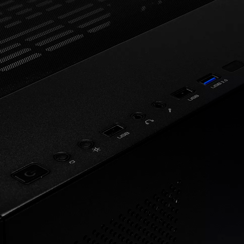 Gabinete Game Factor Csg700, Atx, 2 USB2.0, 1 Usb3.0, Cristal Templado Frontal Y Lateral, Sin Fuente, Negro, CSG700-BK - Image 6