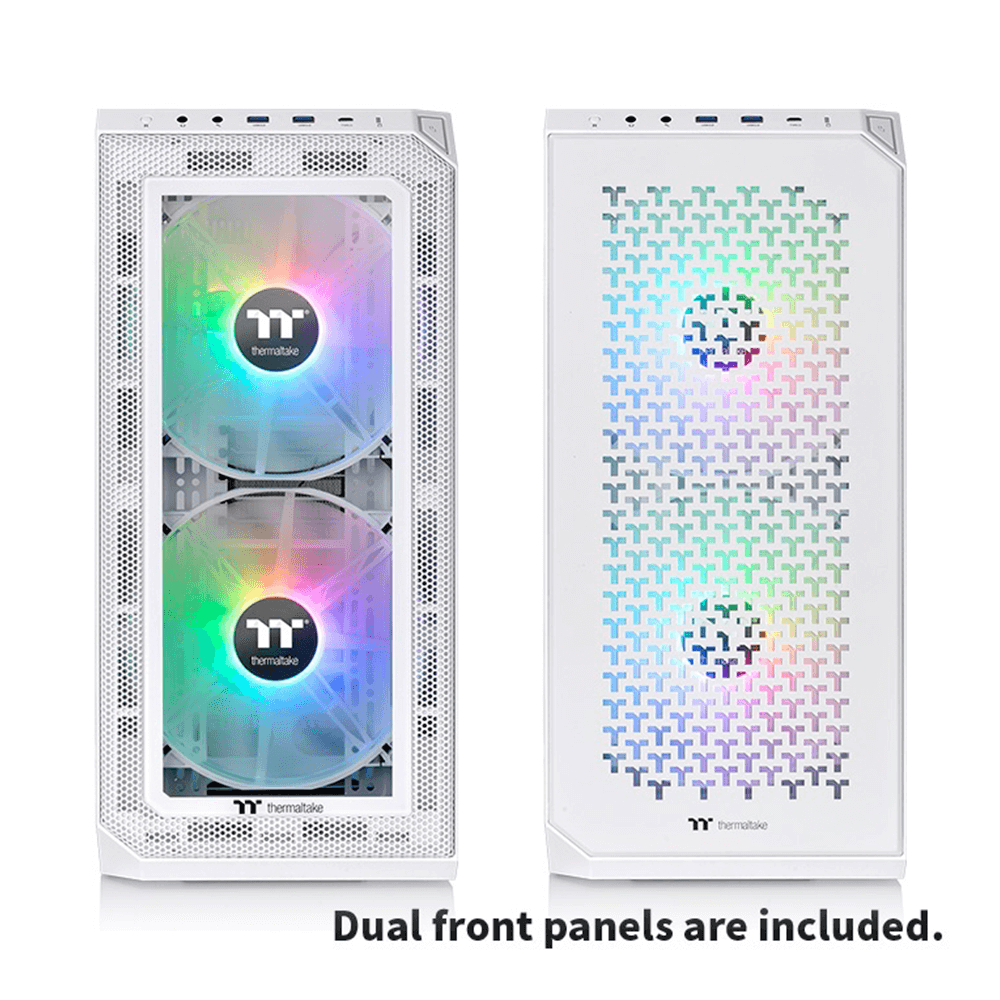 Gabinete Thermaltake View 300 MX Snow, Midi-Tower, ATX/E-ATX/Micro ATX/Mini-ITX, Cristal Templado, USB 3.0, Sin Fuente, 3 Ventiladores Instalados ARGB, Blanco, CA-1P6-00M6WN-00 - Image 2