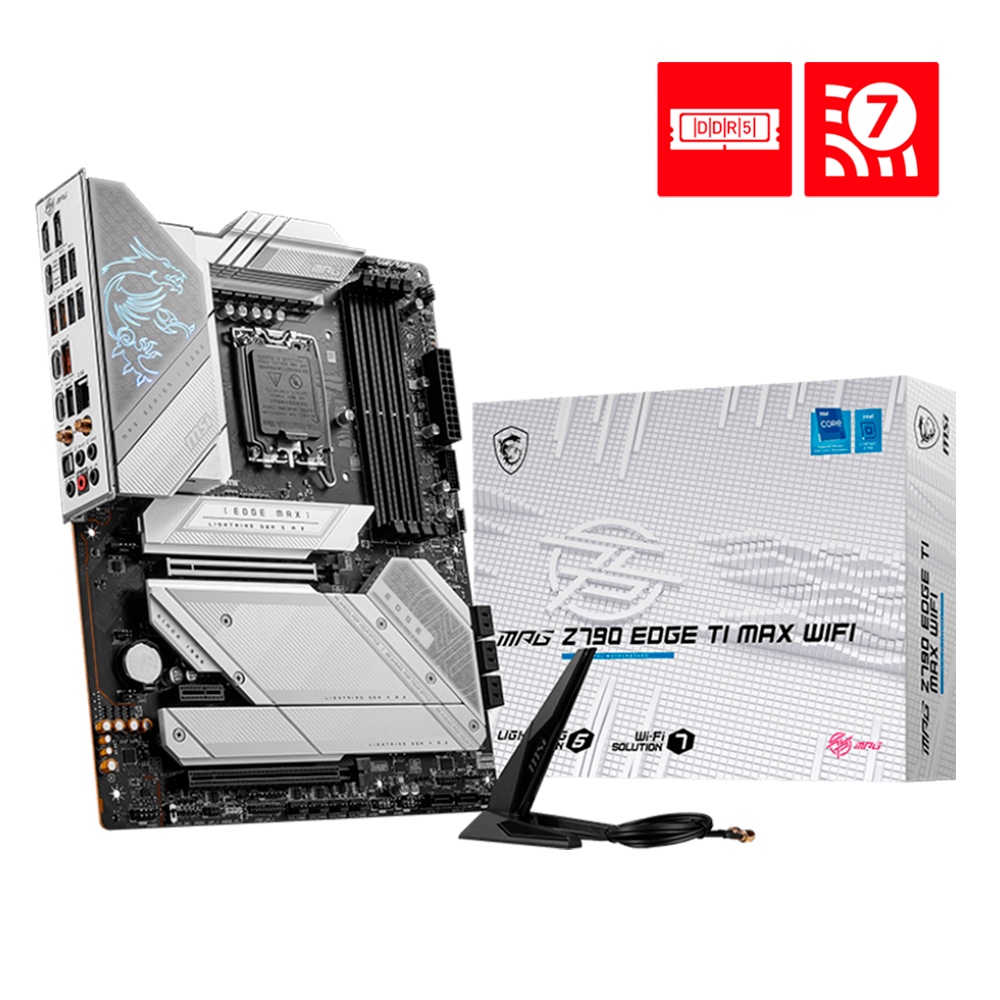 Tarjeta Madre MSI ATX MPG Z790 EDGE TI MAX WIFI, LGA1700, Intel Z790, Up To 192GB DDR5, MPG Z790 EDGE TI MAX WIFI