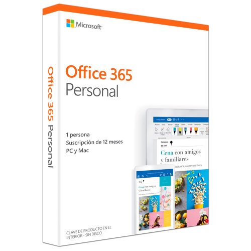 Licencia Microsoft Office 365 Personal 1 Año 32/64 Bits Español 1 Persona- QQ2-00887