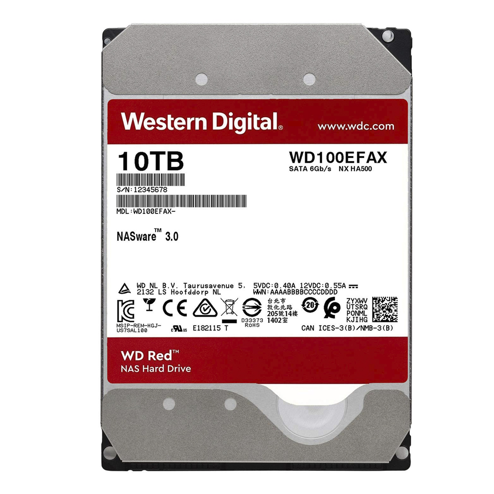 Disco Duro Interno 10TB 3.5" SATA3 5400RPM, 256MB Cache/ Nuevo WD RED - WD100EFAX - Image 2