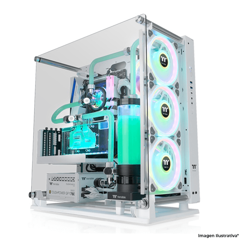 Gabinete Thermaltake Core P3 TG Pro, Midi-Tower, ATX/E-ATX/Micro ATX/Mini-ITX, Cristal Templado, USB 3.0, Sin Fuente, Sin Ventiladores Instalados, Blanco, CA-1G4-00M6WN-09
