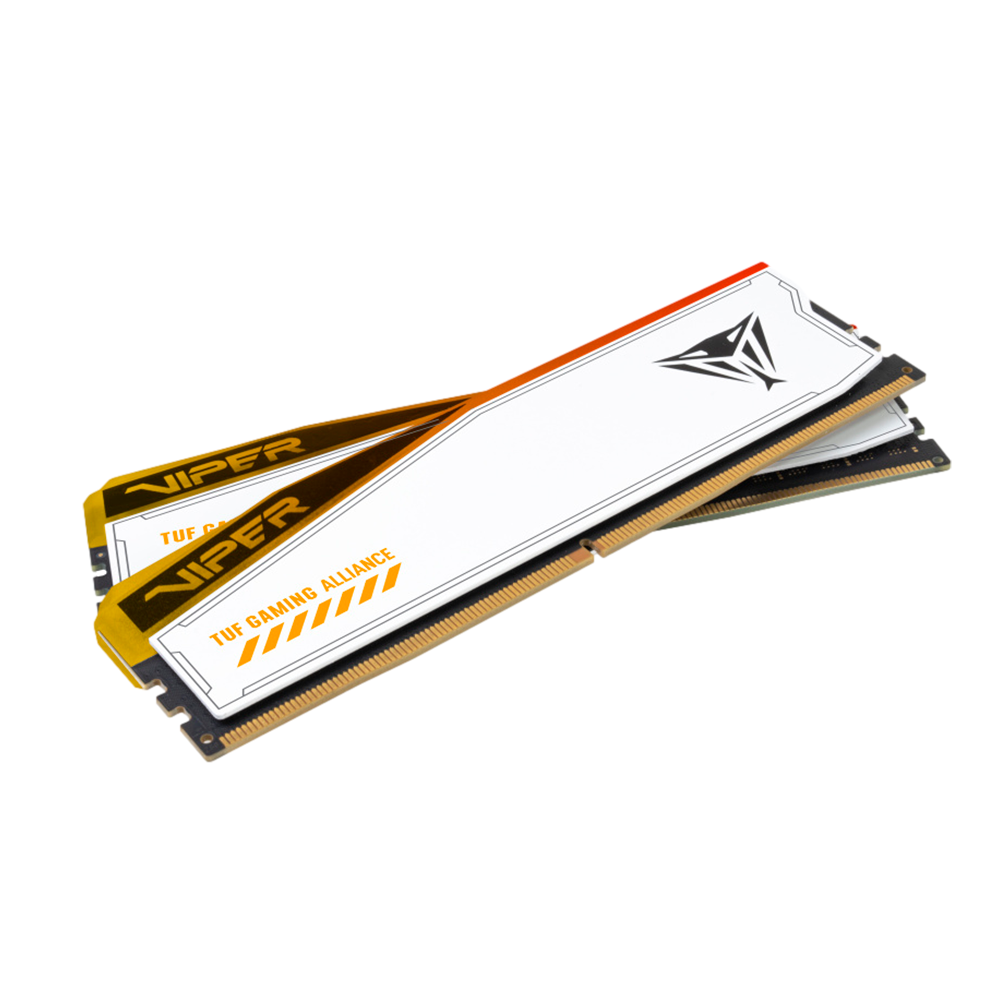 Kit Memoria RAM PATRIOT Viper Elite 5 RGB TUF Gaming Alliance DDR5, Blanca, 6600 MT/s, 32 GB (2x16 GB), ECC, CL34, XMP, PVER532G66C34KT/ /MAX. 1 X CLIENTE - Image 5