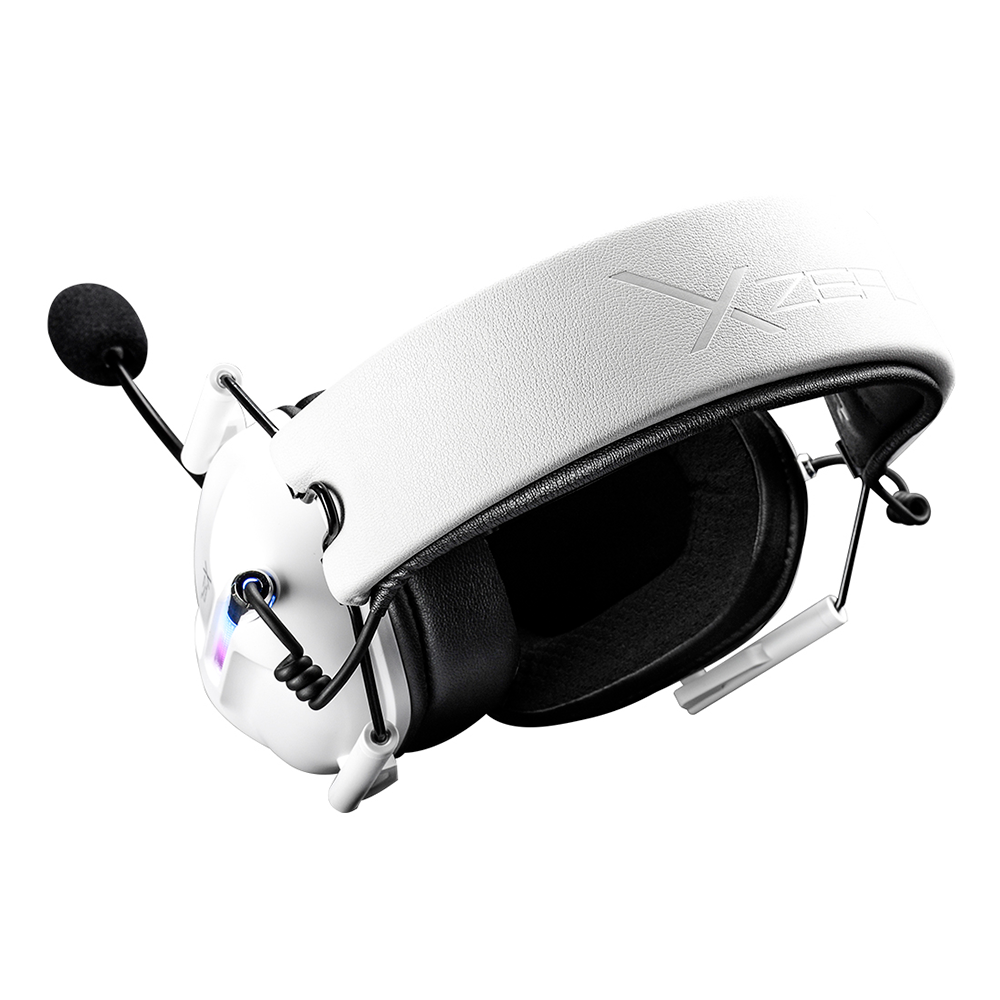 Diadema Xzeal XZ-7010, Rgb, Alambricos, Cable 1.8m, Control En Cable, Micrófono Desmontable, Blanco, XZHSALRGB1W - Image 4