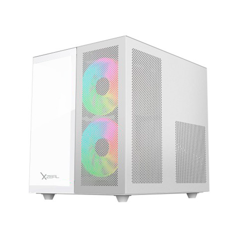 Gabinete Gamer Cubo CXi1, Blanco, Cristal Templado, Incluye 3 ventiladores ARGB, XZGAMC1W - Image 2