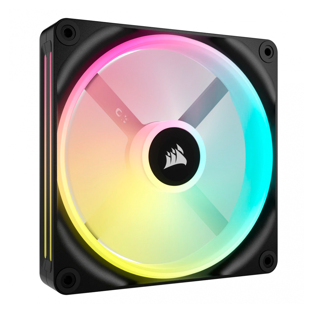 Ventilador Corsair ICUE LINK QX120 RGB, 120mm, 400-2000RPM, Negro, CO-9051001-WW - Image 3