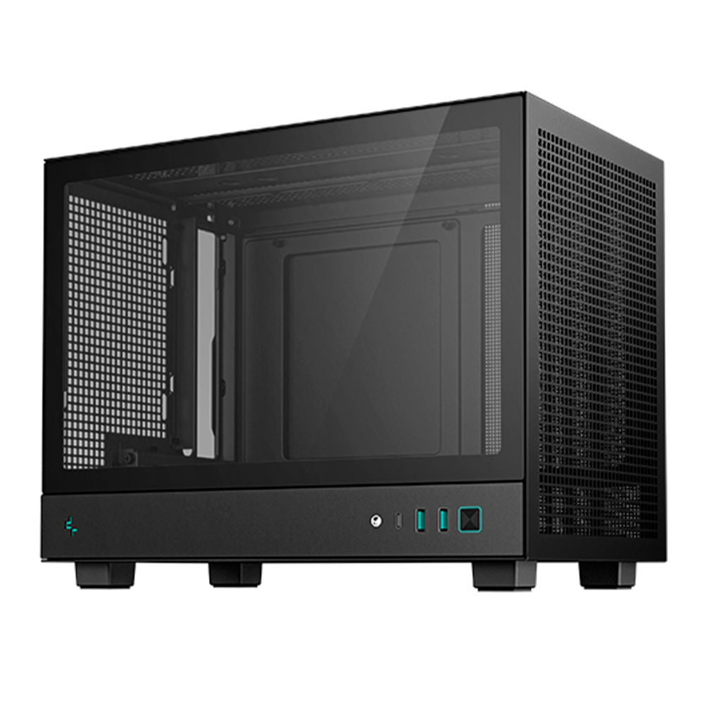 Gabinete DEEPCOOL CH160 Black, Mini-ITX, Cristal Templado, Paneles de Flujo de Aire Alto, Refrigeraciones Hasta 172mm de Altura, R-CH160-BKNGI0-G-1 - Image 3