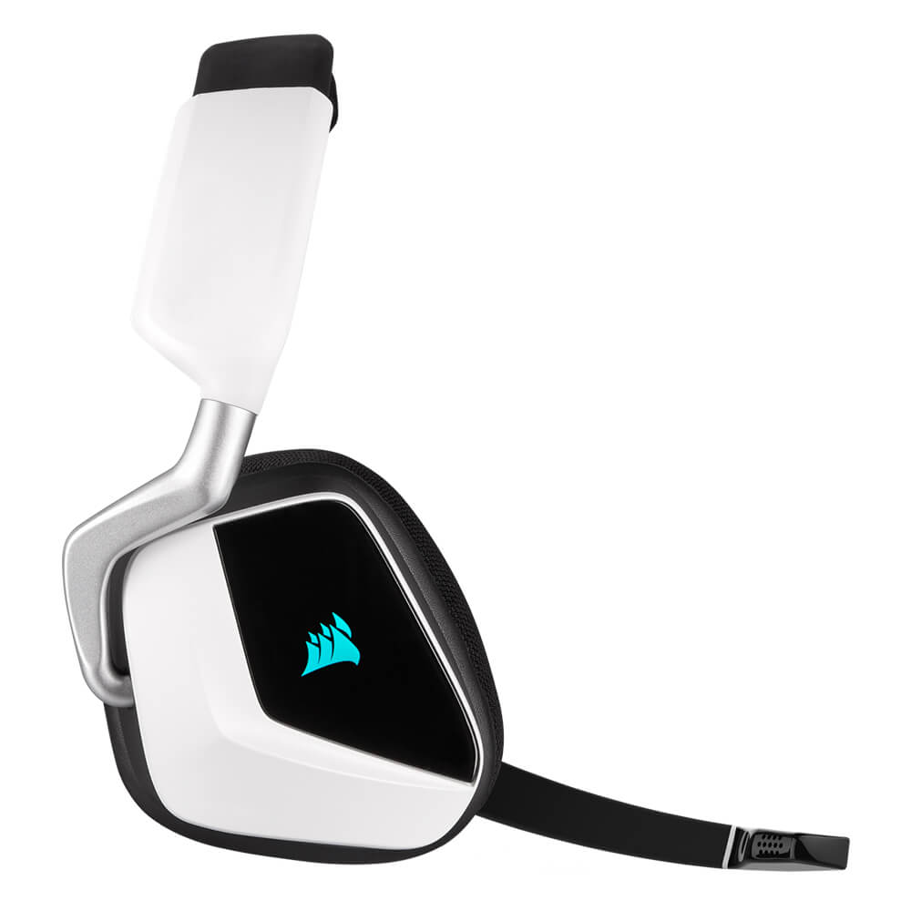 Diadema Gamer Inalambrica Corsair Void RGB Elite Wireless 7.1 Canales, White, PC, Iluminación RGB iCue, CA-9011202-NA - Image 4