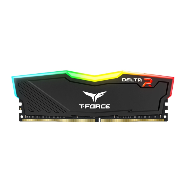 MEMORIA RAM TEAMGROUP T FORCE DELTA RGB 8GB DDR4 3600 MHZ PC4 256001.35 V DIMM NEGRO, TF3D48G3600HC18J01, /MAX. 1 X CLIENTE