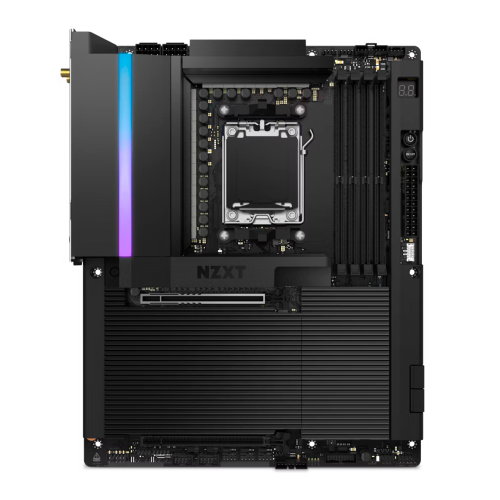 Tarjeta Madre NZXT N9 X870E, AMD AM5, ATX, Wi-Fi 7, PCIe 5.0, 1 PCIe 4.0 M.2, Cubierta Completa, RGB, Negro, N9-X87XT-B1
