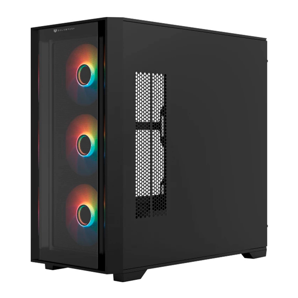 Gabinete Balam Rush Carbono Twin Mate 8000, Midi-Tower, Micro-ATX/Mini-ITX, USB 3.0/2.0, Sin Fuente, 4 Ventiladores RGB Instalados, Negro, BR-938778 - Image 4