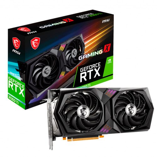 Tarjeta de Video Nvidia GeForce RTX 3060TI, MSI GAMING X 8GB LHR, 912-V397-234, 3 AÑOS DE GARANTIA NACIONAL