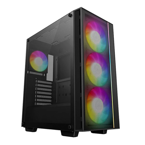 Gabinete DeepCool MATREXX55 MESH V4 C, Midi-Tower, ATX/Micro-ATX/Mini-ITX, USB 3.0, Sin Fuente, Negro, R-MATREXX55-BCAGA4-G-4