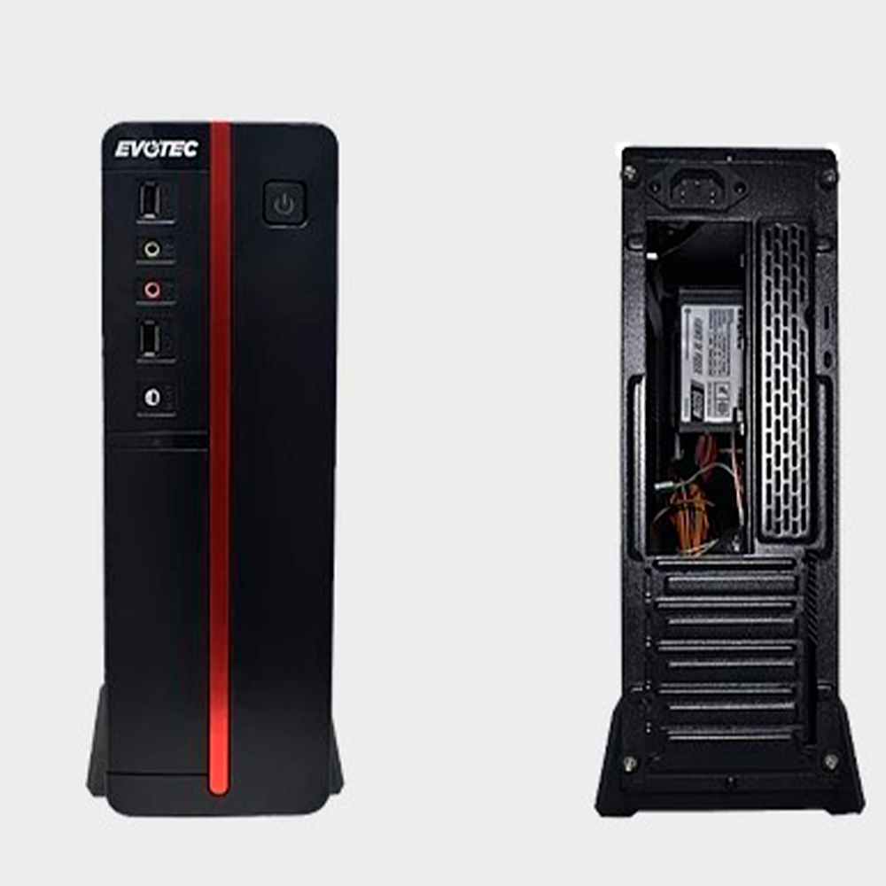 Gabinete Evotec EV-1011, Micro-Tower, Micro-ATX, USB 2.0, Con Fuente de 600W, Sin Ventiladores Instalados, Negro, EV-1011 - Image 5