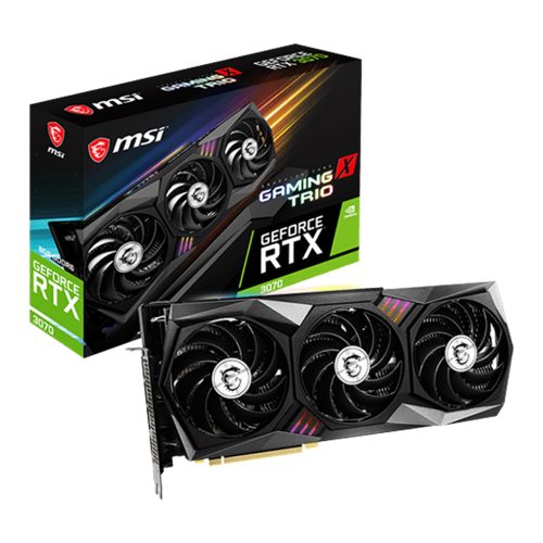 Tarjeta de Video Nvidia GeForce RTX 3070 8GB, MSI GAMING X TRIO 3X, 912-V390-001, 3 AÑOS DE GARANTIA NACIONAL