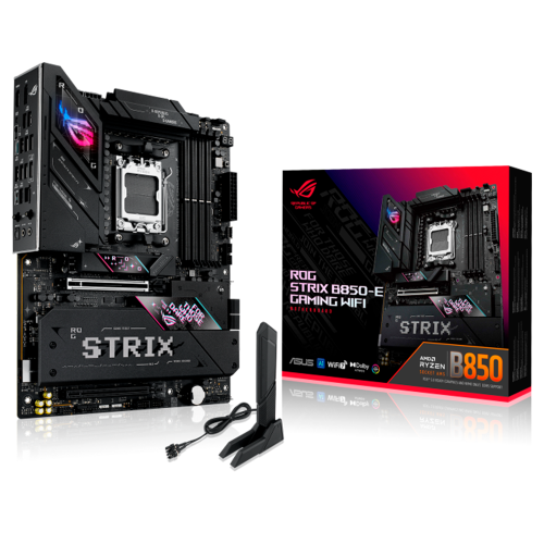 Tarjeta Madre ASUS ROG STRIX B850-E GAMING WIFI, AM5, AMD B850, HDMI, Up to 192GB DDR5 para AMD, ROG STRIX B850-E GAMING WIFI