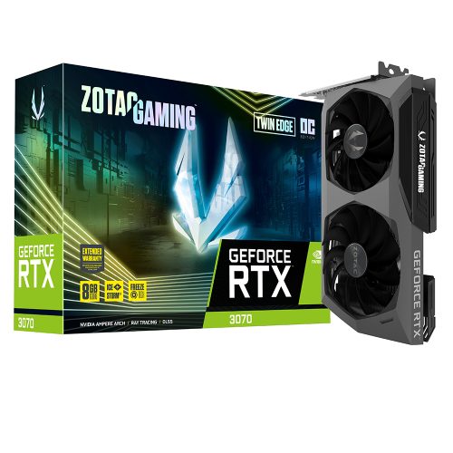 Tarjeta de Video Nvidia GeForce RTX 3070 8GB, Zotac Twin Edge OC/ ZT-A30700H-10P, 2 AÑOS DE GARANTIA NACIONAL