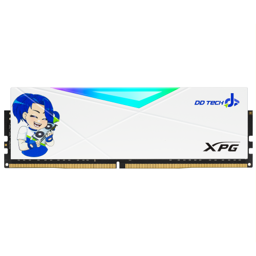 Memoria Ram XPG Spectrix D50 DDR4, 3200MHz, 16GB, Non-ECC, CL16, XMP, Color Blanco, Edición Especial Ddchan, AX4U320016G16A-SW50DD, PROMOXPG /MAX. 1 X CLIENTE
