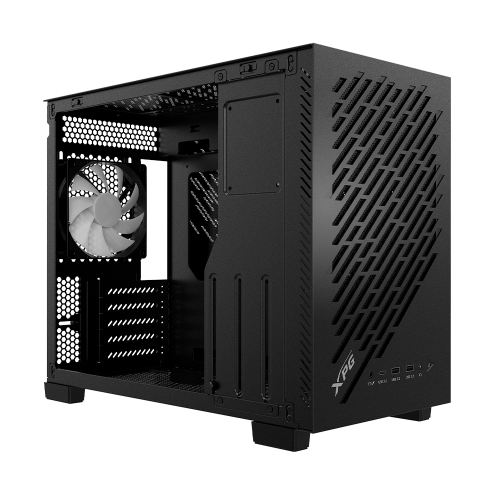 Gabinete XPG Valor Air Nano, Midi-Tower, Micro-ATX/Mini-ITX, USB 3.0, Sin Fuente, 1 Ventilador Instalado, Negro, VALORAIRNANOMAA-BKCWW