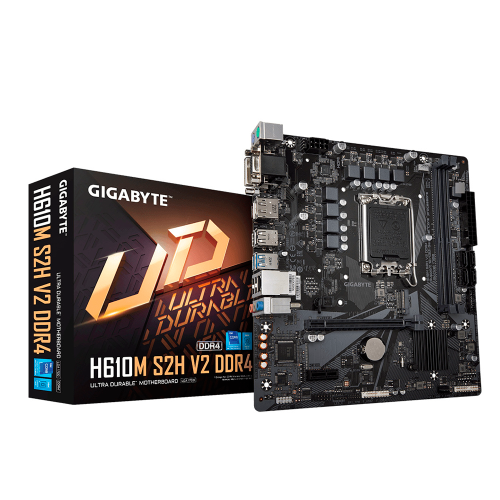 Tarjeta Madre Gigabyte H610M S2H V2 DDR4, Micro-ATX, Socket LGA1700, Intel H610 Express, HDMI, Up To 64GB DDR4, H610M S2H V2 DDR4