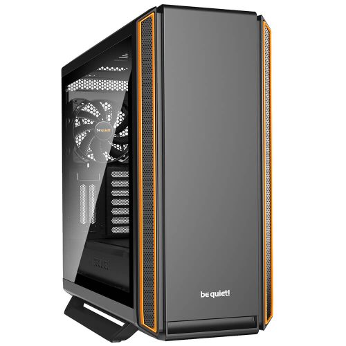 Gabinete Be Quiet! Silent Base 801Window Orange, Cristal Templado, USB 3.0, Audio HD, E-ATX - BGW28