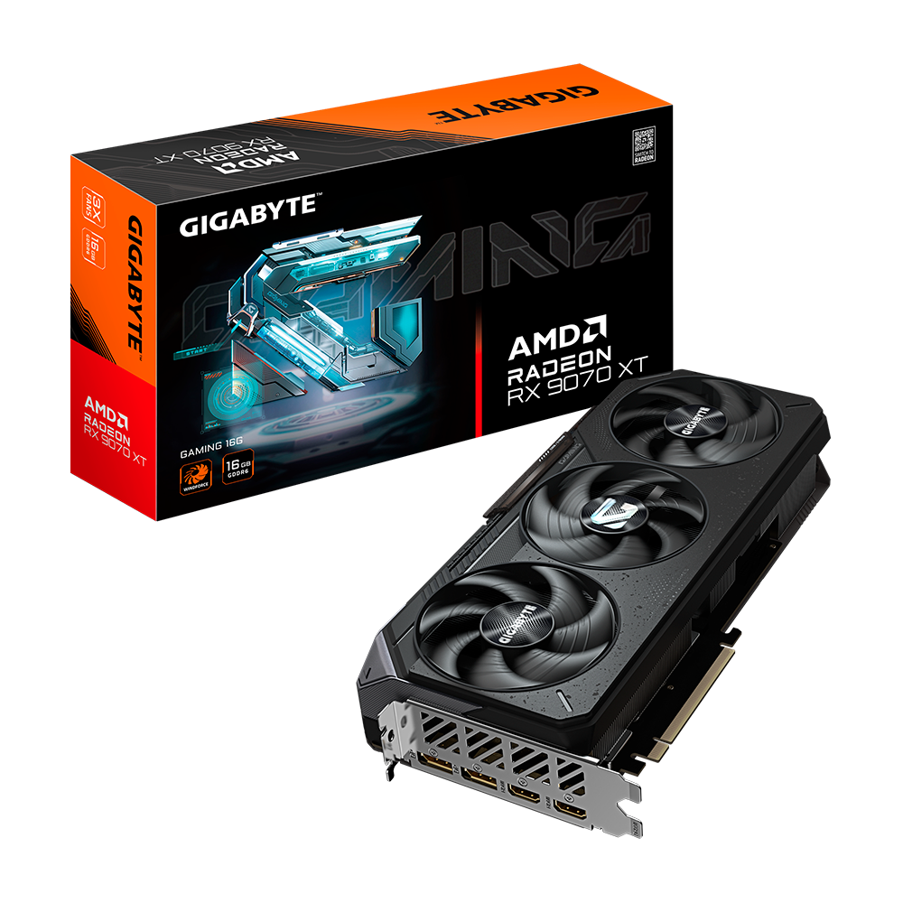 Tarjeta de Video GIGABYTE RX 9070 XT GAMING, AMD Radeon, 16GB, 256-bit GDDR6, PCI Express 5.0, GV-R9070XTGAMING-16GD