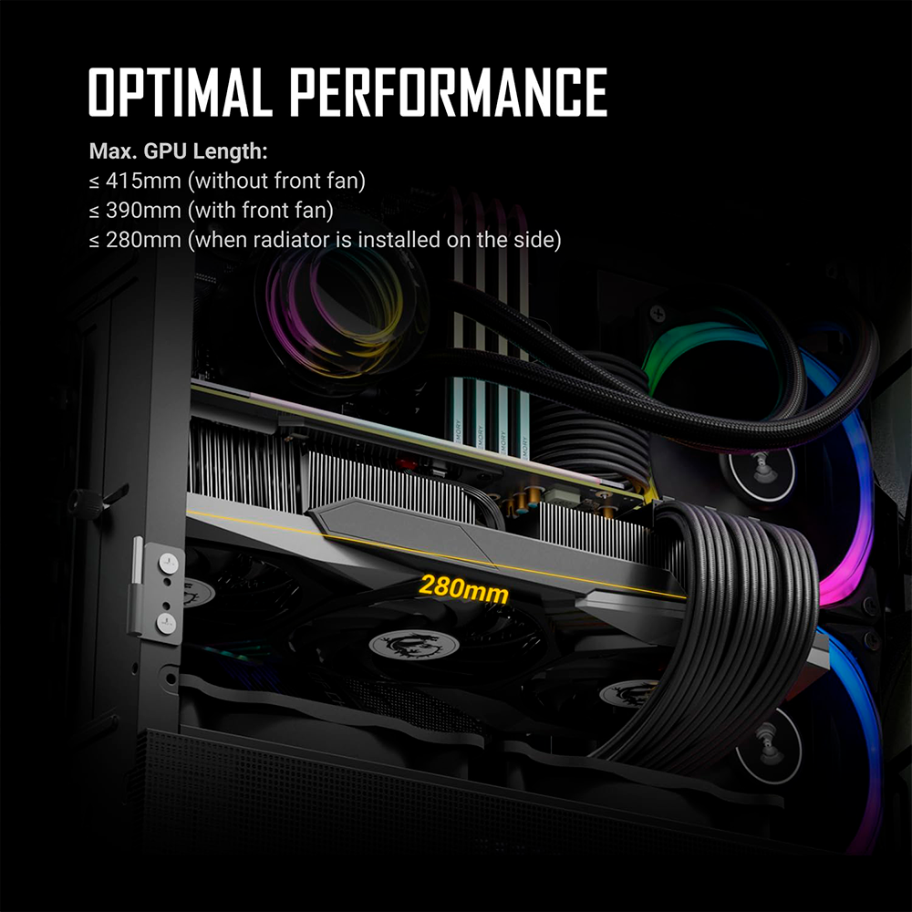 Gabinete Antec NX416L, Midi-Tower, ATX/Micro-ATX/Mini-ITX, Panel Frontal de Malla de Alto Flujo de Aire, Tipo C, Cristal Templado, Negro, NX416 L - Image 7