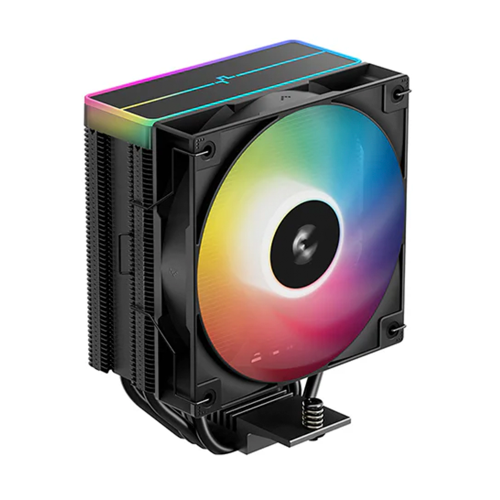 Disipador CPU DeepCool AG400 BK ARGB V2, 120mm, 500-2100RPM, Negro, R-AG400-BKAMMN-GJD